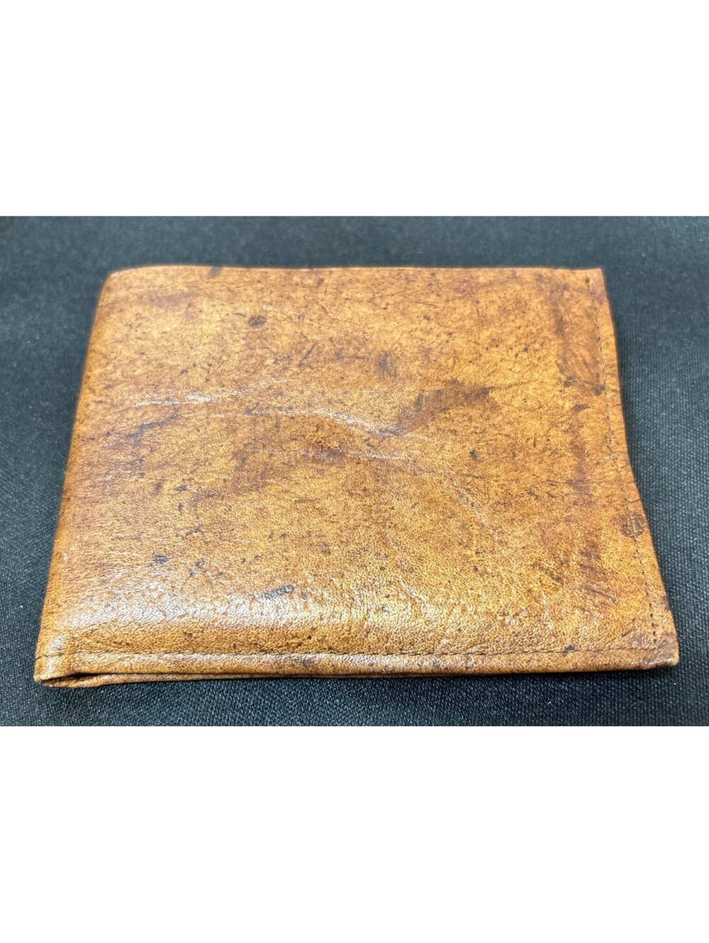 NEW NWOT Vintage Buxton Genuine Light Brown Leather Credit Card Billfold Wallet